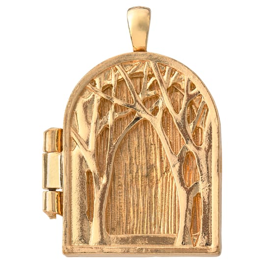 Gold Tree Arch Locket by Bead Landing&#x2122;